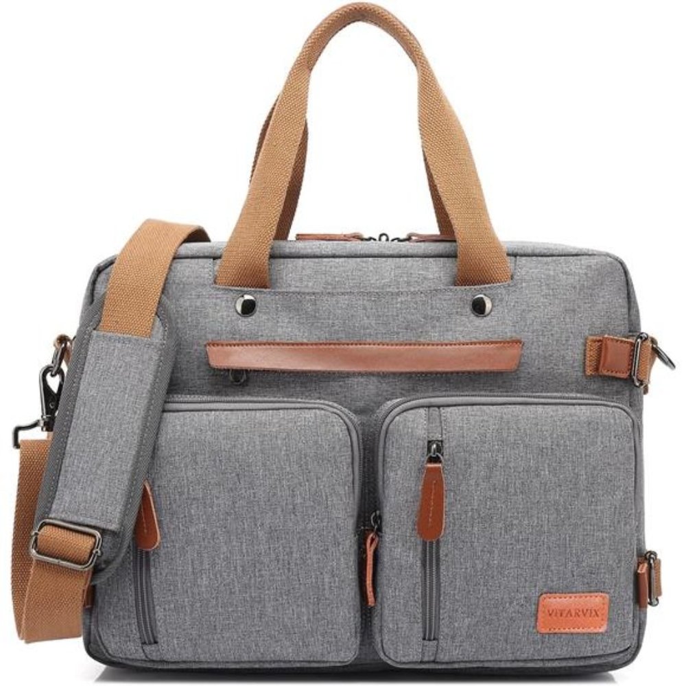 Messenger Bag  17.3 Inch Water-Repellent Fabric for Men/Women